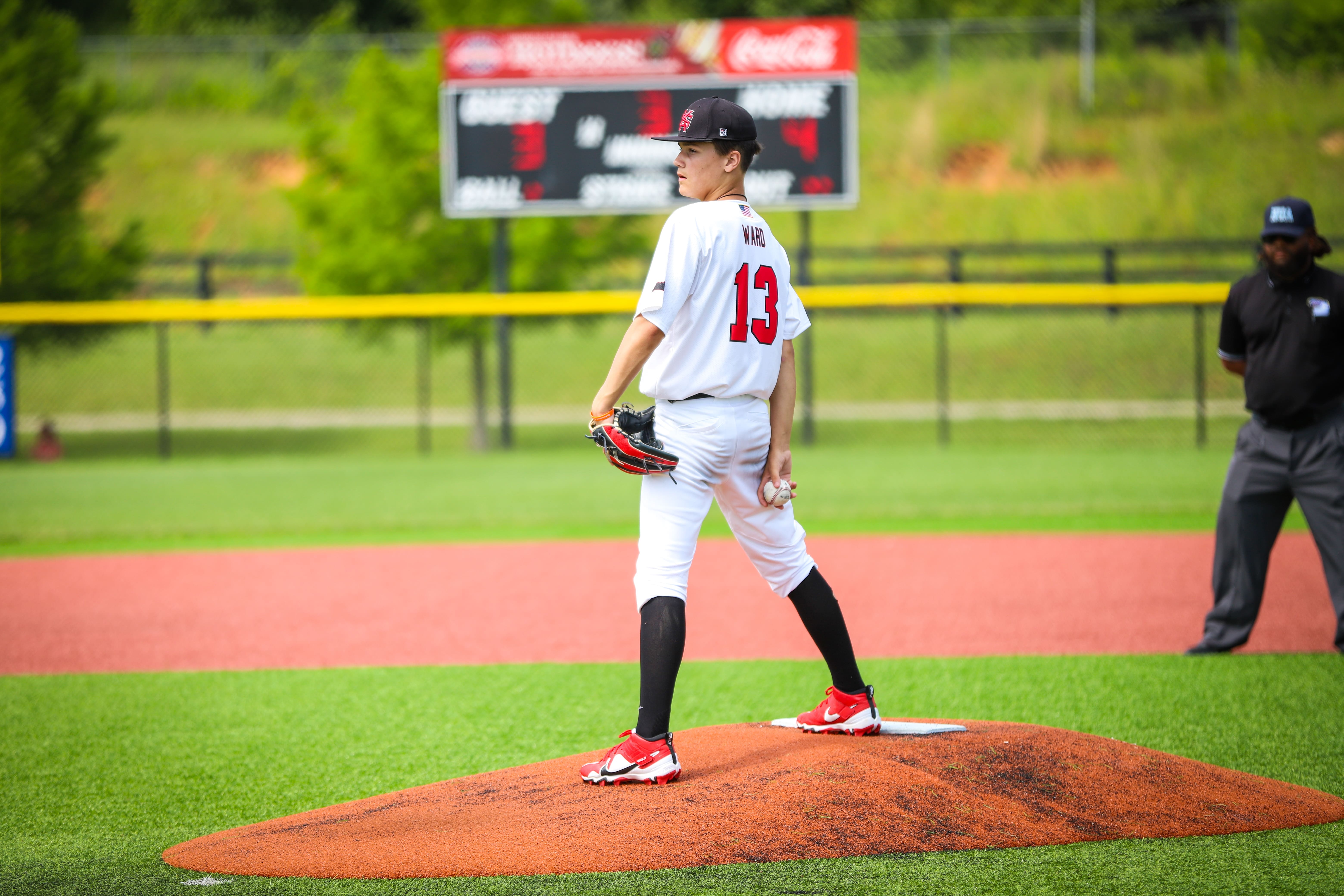 pitcher at the Ripken Experience Elizabethtown Kentucky youth baseball tournament