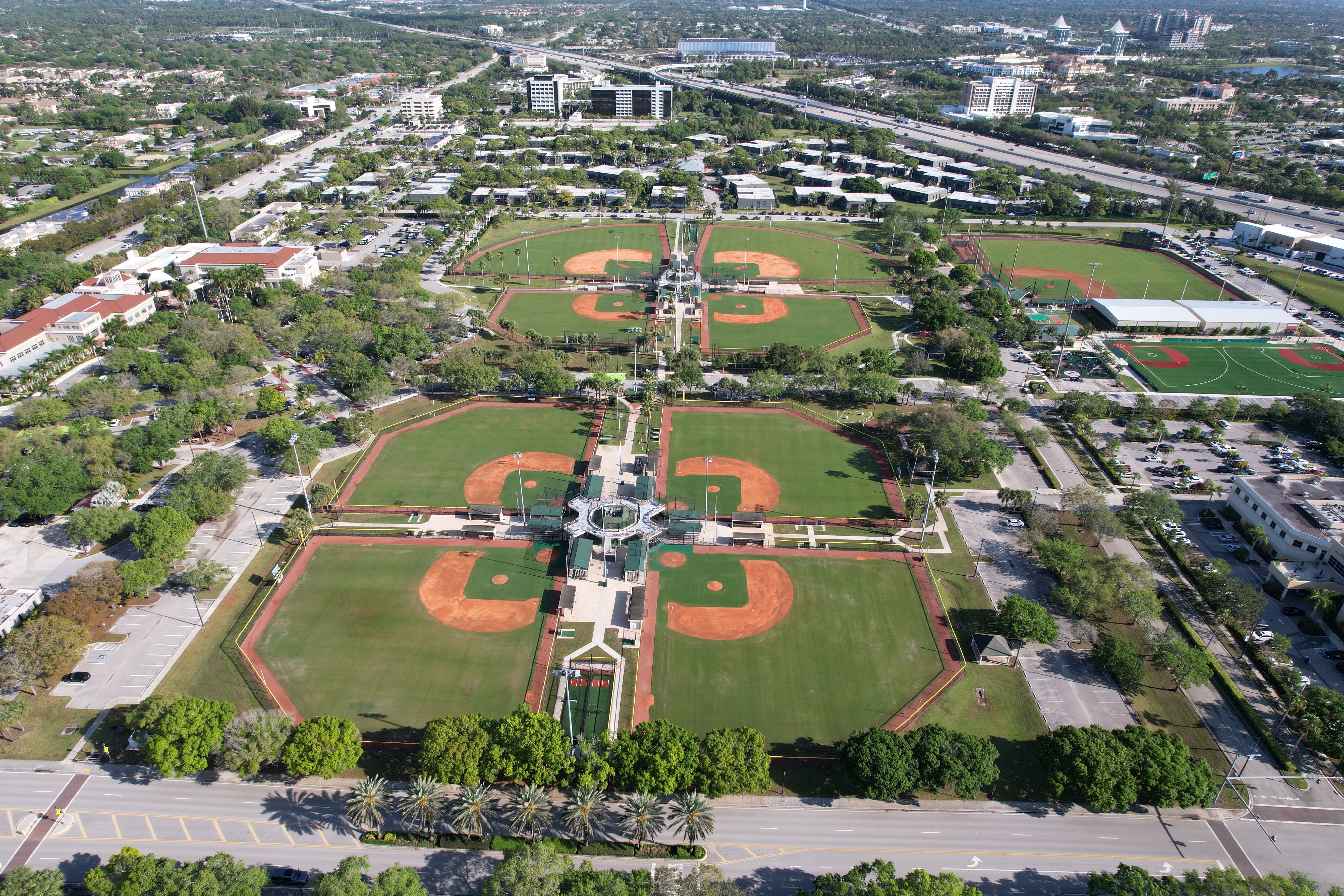 Gardens Park in Palm Beach Florida, a location for 2023 Ripken Select baseball tournament near florida