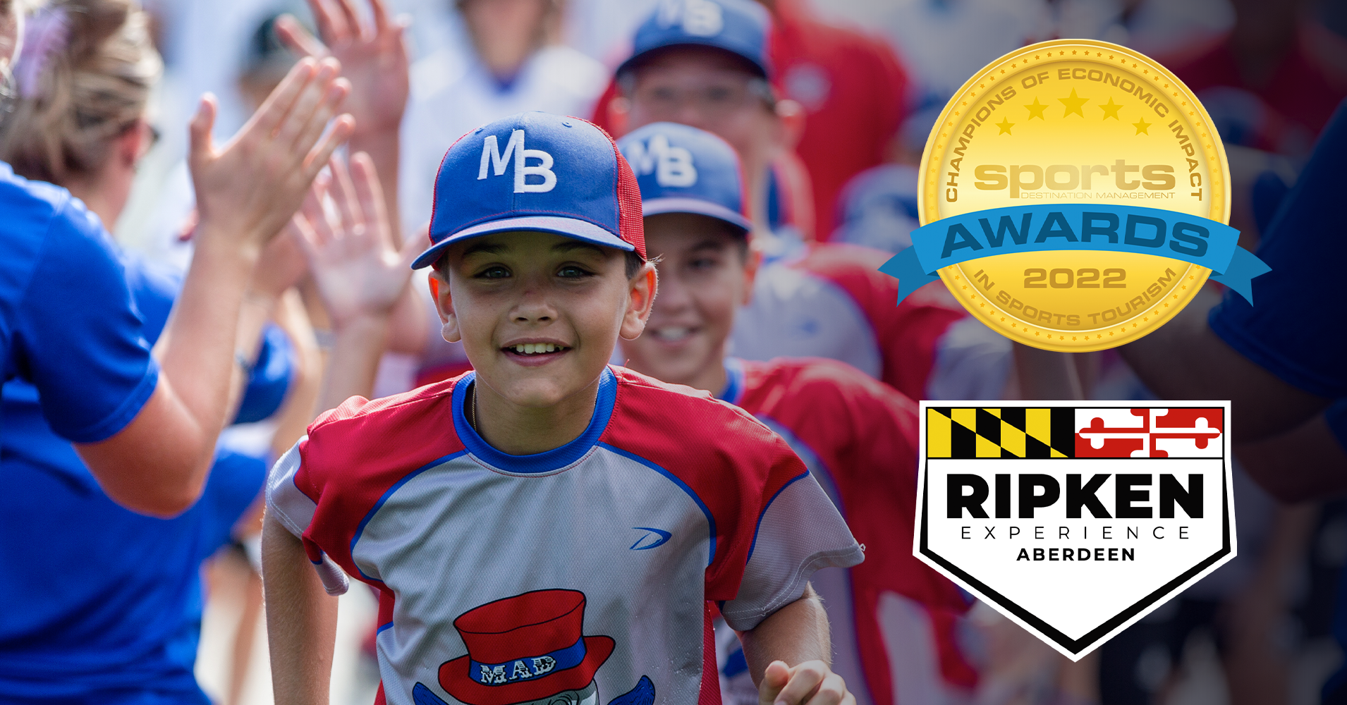 baseball player at The Ripken Experience Aberdeen, which won the champions of economic impact award